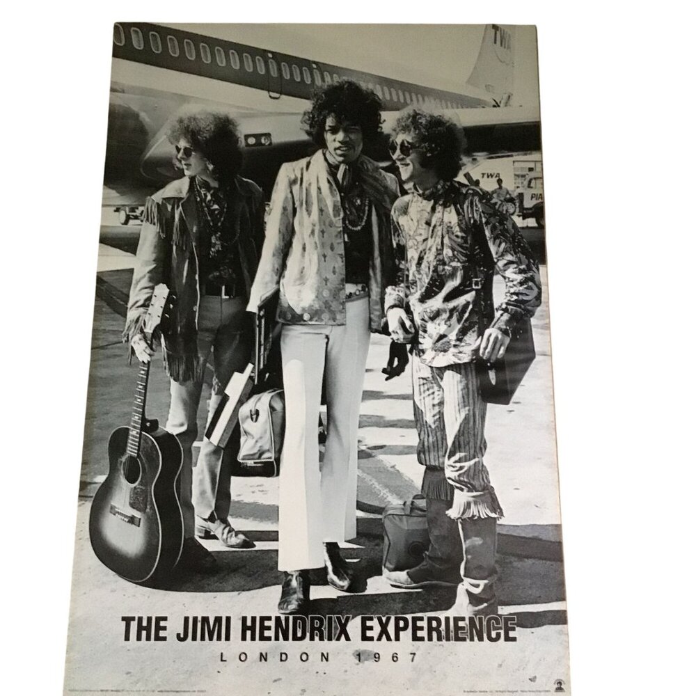 JIMI HENDRIX EXPERIENCE Poster London 1967 Henry Diltz Photo 24x36 Licensed
